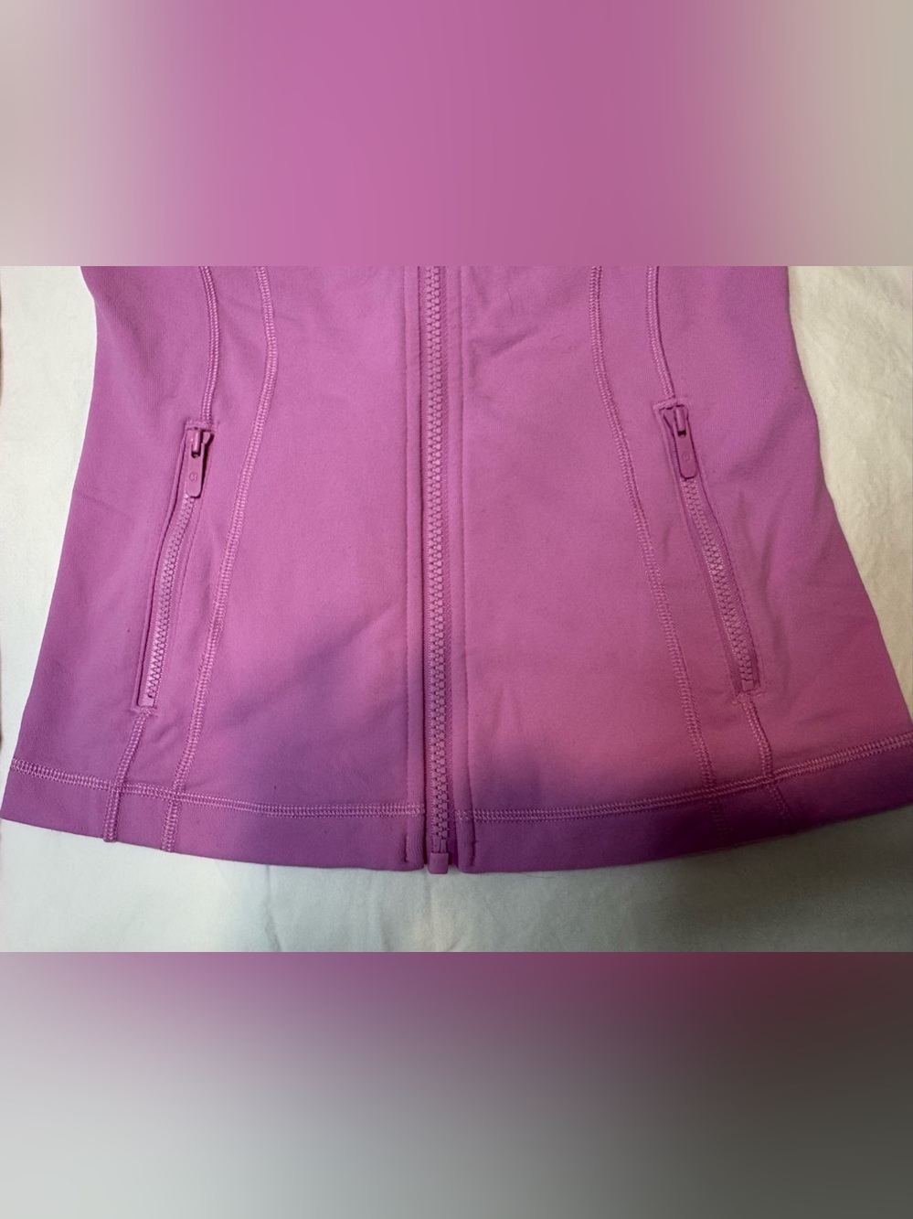 Lululemon Athletica Women’s Define Sweater Full Zip Sz 4 Light Pink - Picture 3 of 6
